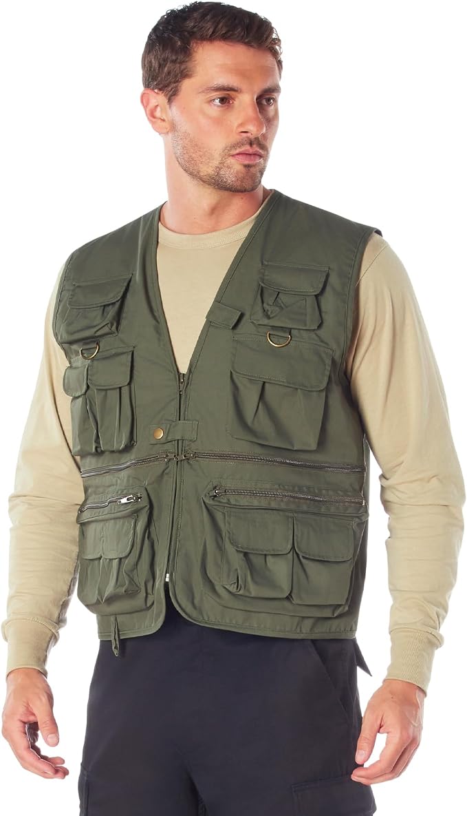 Rothco Uncle Milty Travel Vest - Outdoor Fishing Camping 17 Cargo Pocket Jacket