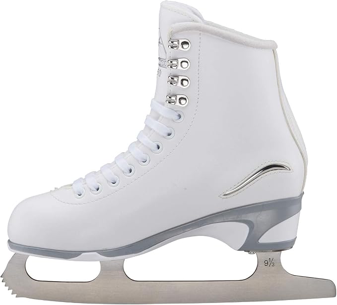 Jackson Ultima Figure Ice Skates for Women, Girls in White Color Bundle with Guardog Berry Blend Swirlz Skate Guards