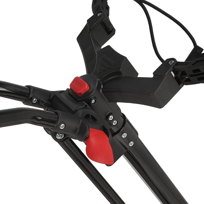 Golf X-Lite One-Click Folding Pull/Push Golf Cart Black/Red