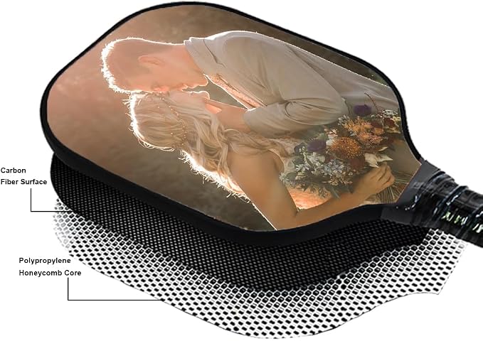 Custom Padded Pickleballs Paddle Cover with Photo Text Logo, Personalized Neoprene Cover Paddles Case Customize Rackets Cover, Fits Most Paddles, 8.5x11.5 Inches