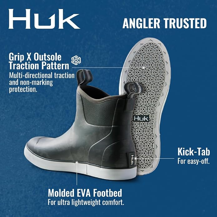 HUK mens Rogue Wave Shoe, High-performance Fishing & Deck Boot