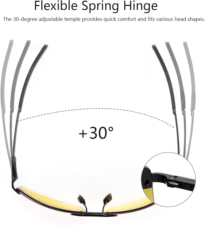 Polarized Photochromic Sunglasses for Men - UV Protection and Lightweight Sun Glasses for Driving Fishing