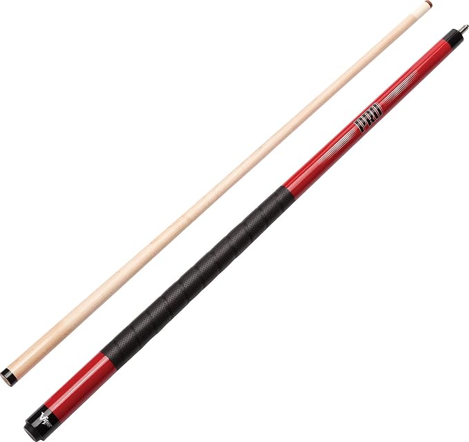 Viper by GLD Products Sure Grip Pro Red Cue and Casemaster Q-Vault Supreme Black Cue Case, Muti