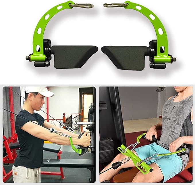 Adjustable Lat Pull down Bar, Cable Machine Attachments for Gym, Home Gym Fitness T-bar Row Pulldown Attachments, Lat Pull Down Machine Wide Grip Neutral Grip Handle