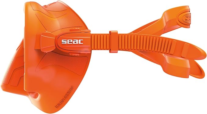 SEAC Pura – Frameless Single-Lens Silicone Diving Mask | Antifog Low Volume Mask for Diving and Snorkeling with 3D Buckle