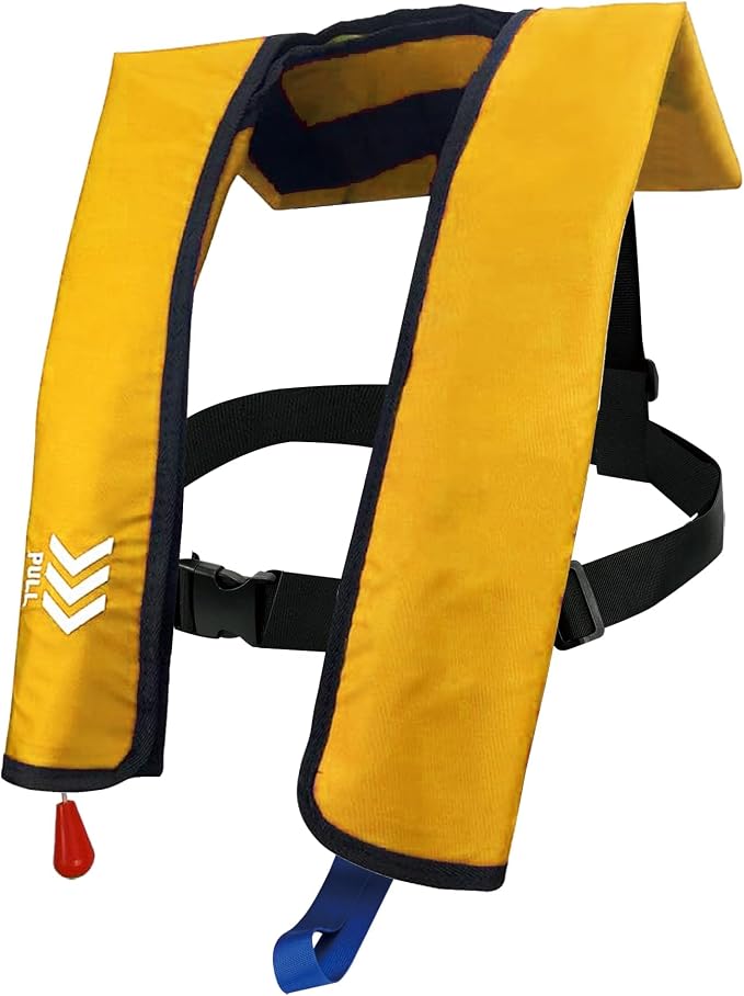 Automatic Inflatable Life Jackets for Adults Life Vests PFD Low Profile Load Capacity Up to 330lbs