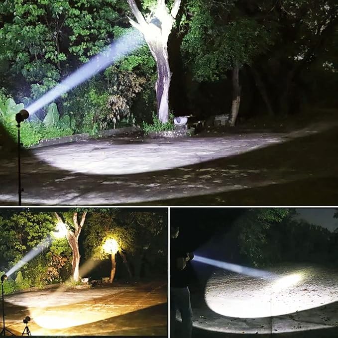 Headlamps for Adults Rechargeable LED Hunting Headlamp Super Bright Head Lamps, Charge for Phones, for Power Outages, Hurricane, Fishing, Emergency Searching, Exploring