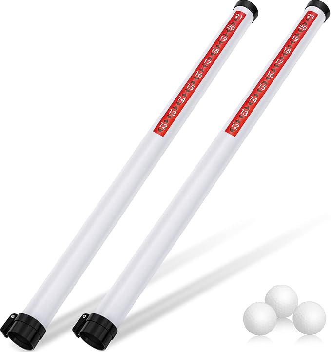 Deekin Golf Ball Retriever Plastic Clear Picker Upper Tube Golf Ball Shagger Grabber Collector, Professional Pickup Tool Device for Men Women, 35.4 Inch