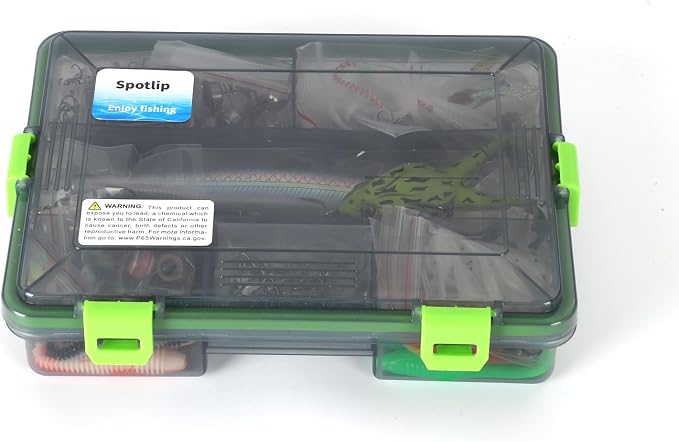 Fishing Lures, 306Pcs Tackle Box with Tackle Included, Crankbaits, Spoon, Hooks, Weights & Other Accessories, Bass Fishing Bait Lure Gear Kit Gift