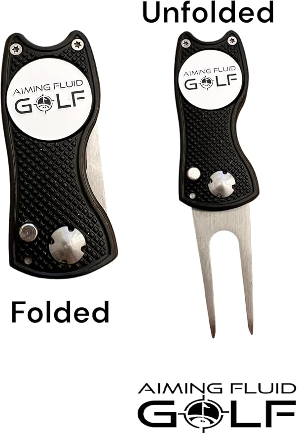 Multi-Function Magnetic Golf Towel I Exclusive Wash Pocket I Magna-Anchor Technology I Scrub Pad and Premium Golf Divot Repair Tool with Magnetic Ball Marker