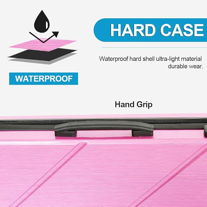 Hard PC 3X3 Pool Cue Case - Durable Shockproof Design, Holds 3 Cues,Portable with Adjustable Shoulder Strap, Ideal for Pool Enthusiasts and Professional Players