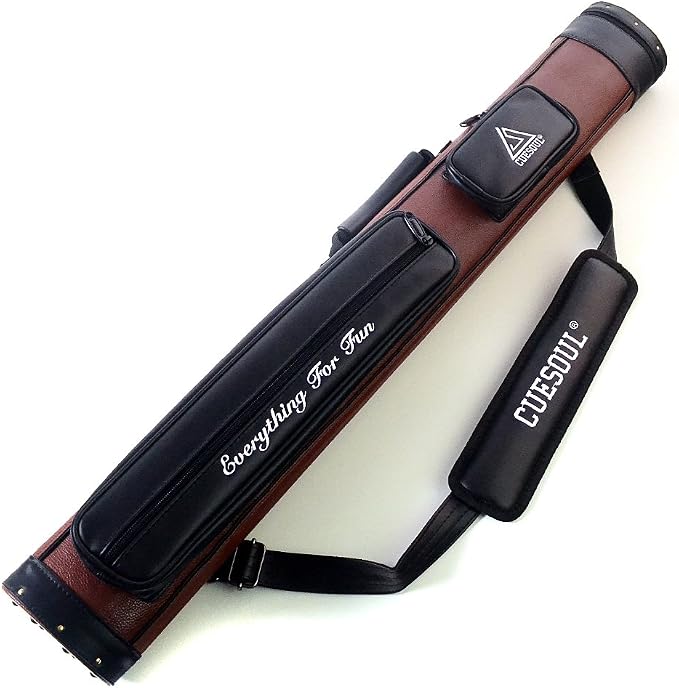CUESOUL Soocoo Series 2x4/2x2 Hard Pool Cue Case -Holds 2 Cue Butt and 4 Cue Shafts,Four Color Available