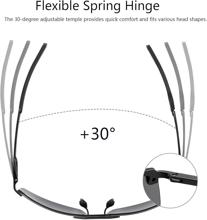 Polarized Photochromic Sunglasses for Men - UV Protection and Lightweight Sun Glasses for Driving Fishing