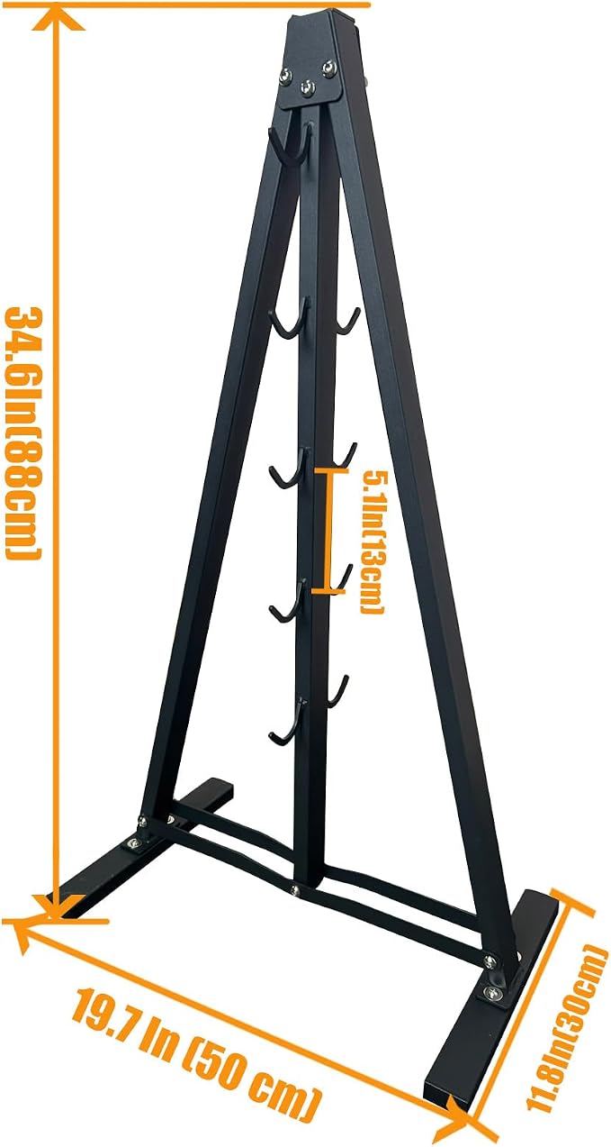 BLUSLM Lat Pull Down Bar Gym Accessory Rack, Lat Pulldown Attachments Cable Attachment Storage Rack for Mag Grip - Home Gym Fitness Heavy Duty A-Frame Stand