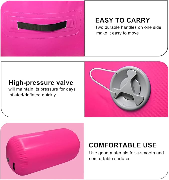 GLANT Air Mat Tumble Track AirSpot - Gymnastics Training Springboard - Round Inflatable Springboard