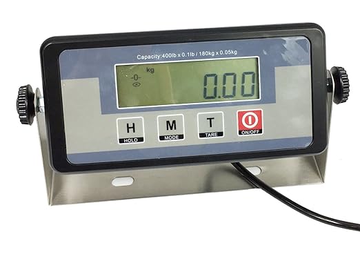 Angel USA 400 Pound Capacity Digital 16.75 X 13.75 Inches Stainless Steel Platform Postal Shipping Scale, for Busniess Office Home Warehouse Package Lugggage