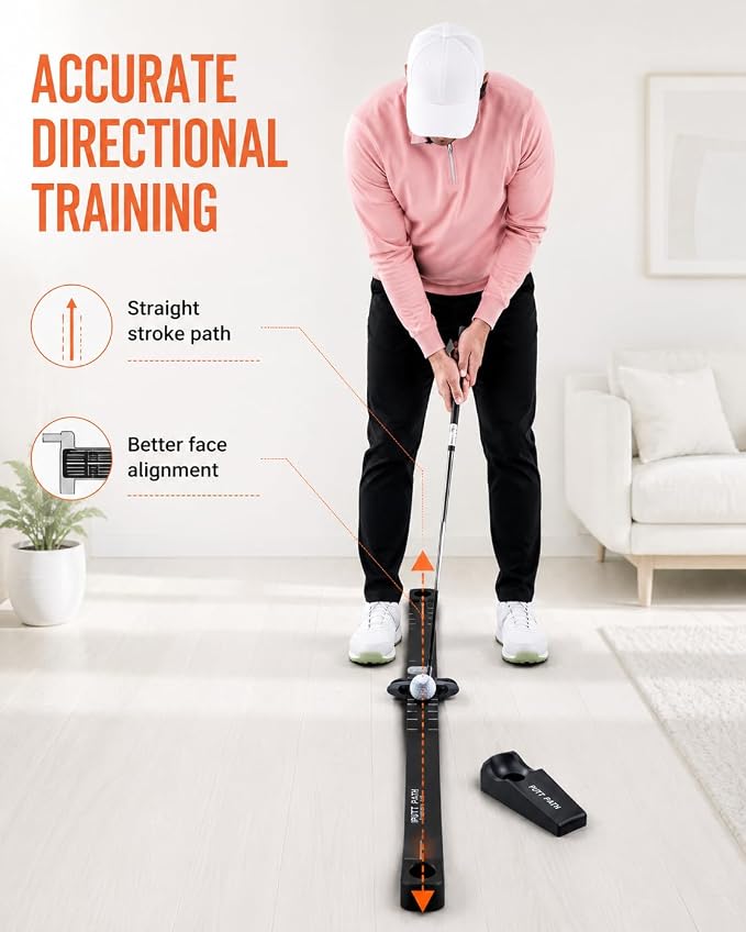 LOFIN Putt Line Trainer Cup – Golf Putting Alignment Aid with Training Cup for Stroke Path, Face Alignment & Putting Accuracy