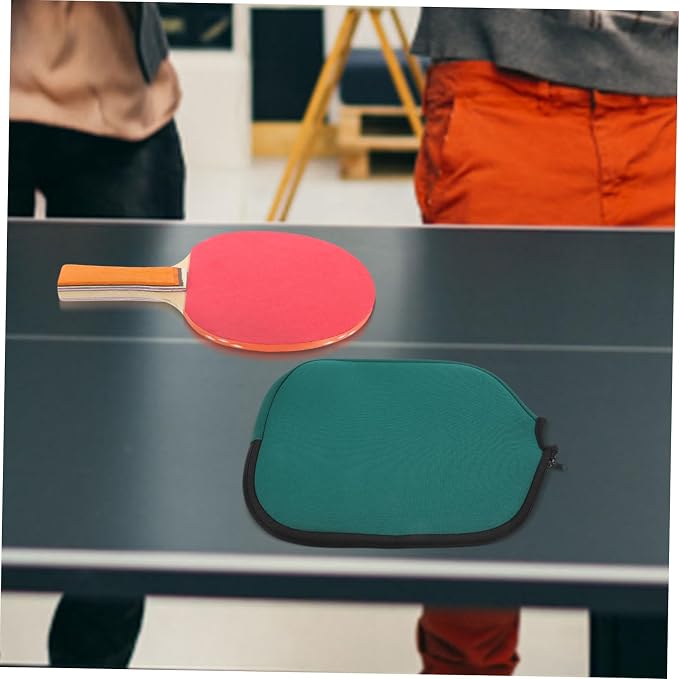 BESPORTBLE 3pcs Table Tennis Racket Case Custom Pong Paddle Bag Outdoor Racket Cover Scratch Easy to Use Organizing Case for Games