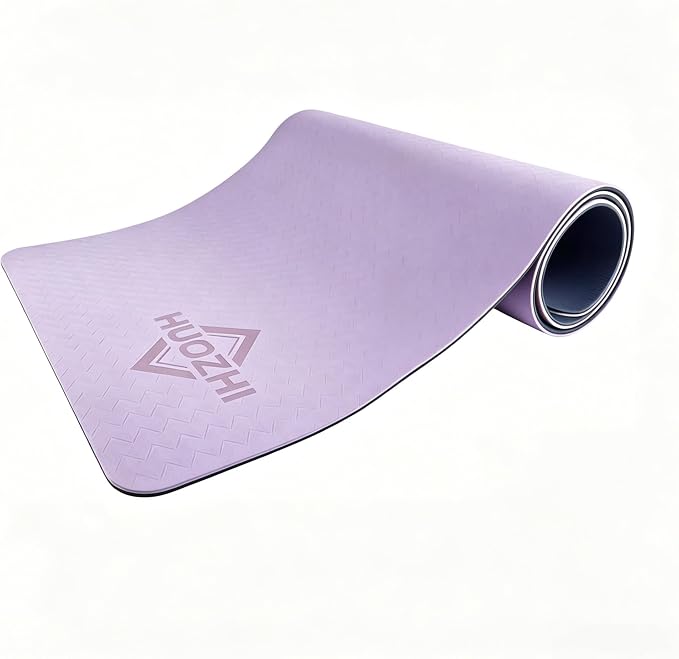 Extra Thick Yoga Mat 0.315 Inch, Non Slip 72x24 Inch, POE Eco Friendly Cushioned Mat for Home Gym Yoga Pilates Men Women