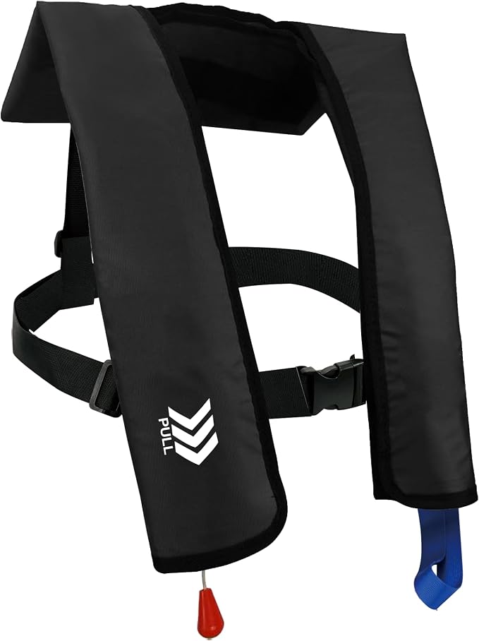 Automatic Inflatable Life Jackets for Adults Life Vests PFD Low Profile Load Capacity Up to 330lbs