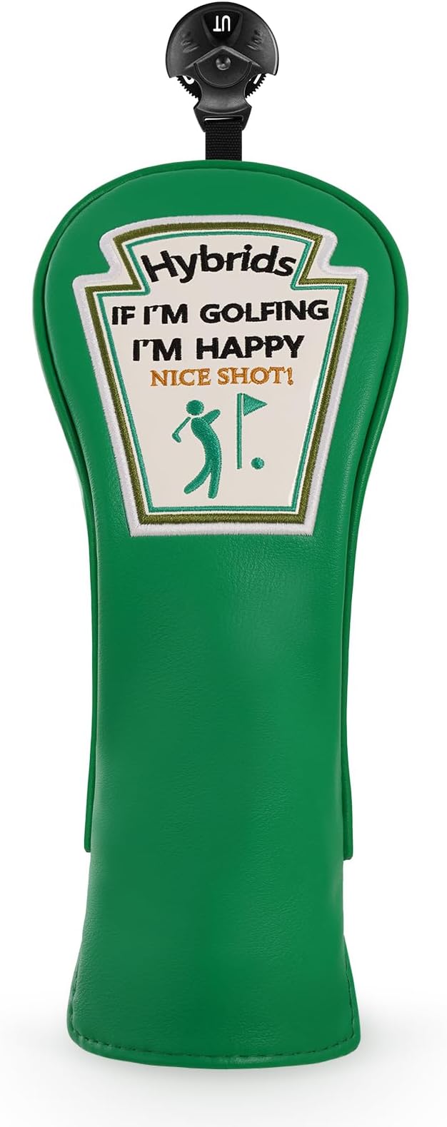 Craftsman Golf Funny Golf Club Head Covers, Driver 3 5 Wood Fairway Hybrid Headcover Set, 3 Pieces Deign Snug Fits