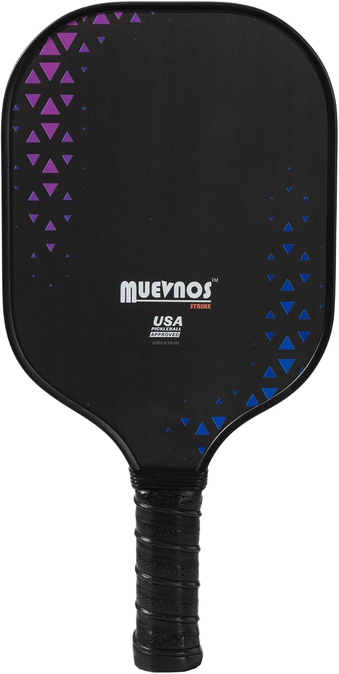 Strike Pickleball Paddle, 13mm T700 Carbon Fiber, Durable Textured Surface for Power and Spin, USAPA Approved Pickleball Paddle, Lightweight Design for Beginners & Intermediate Players, Black