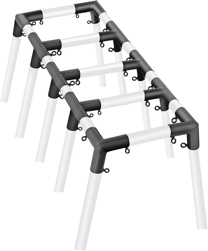 Aoneky 1 3/8 Inch Trapezoid Baseball Batting Cage Frame Corner Kit - Batting Cage Connector Kit
