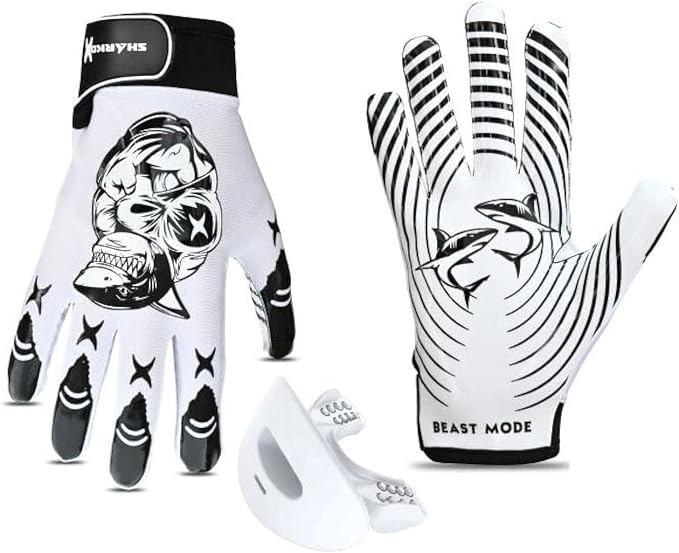 Non-Slip Tacky Football Gloves Ball Feel Sensation, Football Receiver Gloves in Youth, Adult, and Kid Sizes, Ultra Sticky Silicone Strong Palm Grip