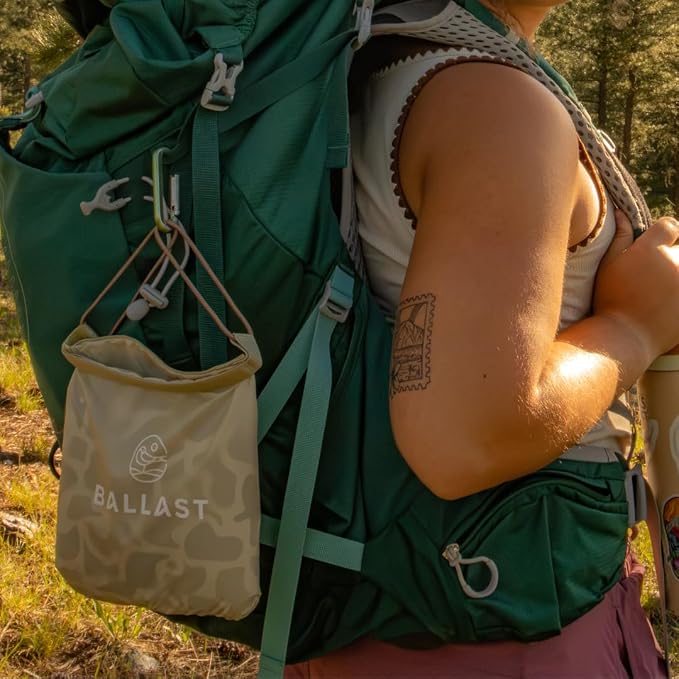 Ballast Camping Pillow – Comfy, Durable & Ultra-Light Compact, Stays Put with Patented Pouch, Inflatable Pillow for Camping, Backpacking, Beaches, Pools, Hiking, Festivals and Travel