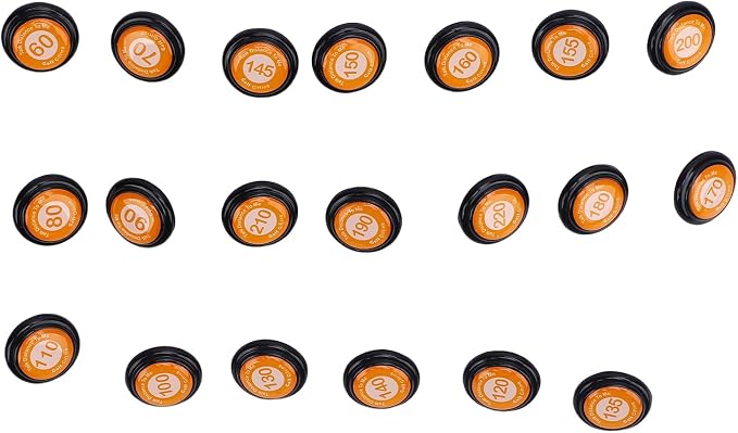 RiToEasysports Golf Club Distance Markers 20 Pack Golf Ball Markers with Instant Distance Guidance Easy Attachment Universal Fit for Training Course Management