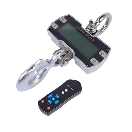 2 Ton Digital Crane Scale with Remote, 2000kg 4400lb Digital Hanging Scale, Industrial Heavy Duty Electronic Crane Scale