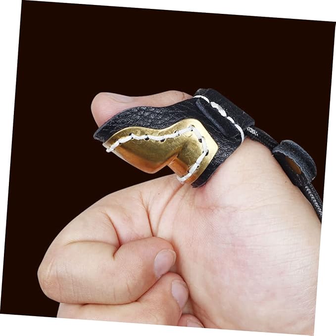 BESPORTBLE 2pcs Guard Sleeve Bow Fingers Outdoor Cover Finger Protection Right Archery Copper for Shooting
