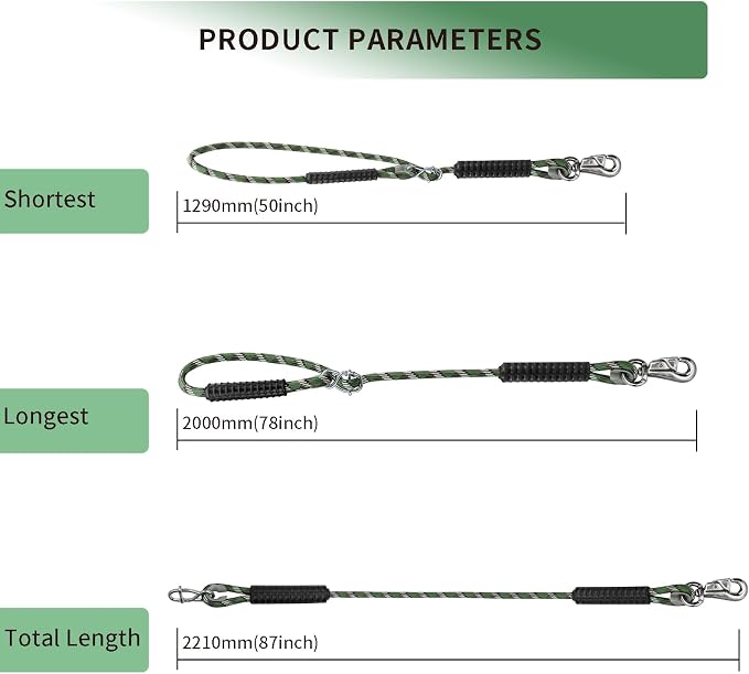 Heavy Duty Tree Swing Ropes, Hammock Hanging Chair Hanging Kit Adjustable Swing Hanging Straps Outdoor Camping Playground Set Accessories 7.25Ft(87")