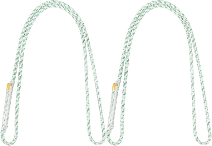 1/4 Inch Pre-Sewn Prusik Loop 24 Inch, Premium Aramid Nylon Hybrid Cord 12kN, Superior Heat Abrasion Resistant Rope Loop for Arborist Rescue Outdoor Rigging