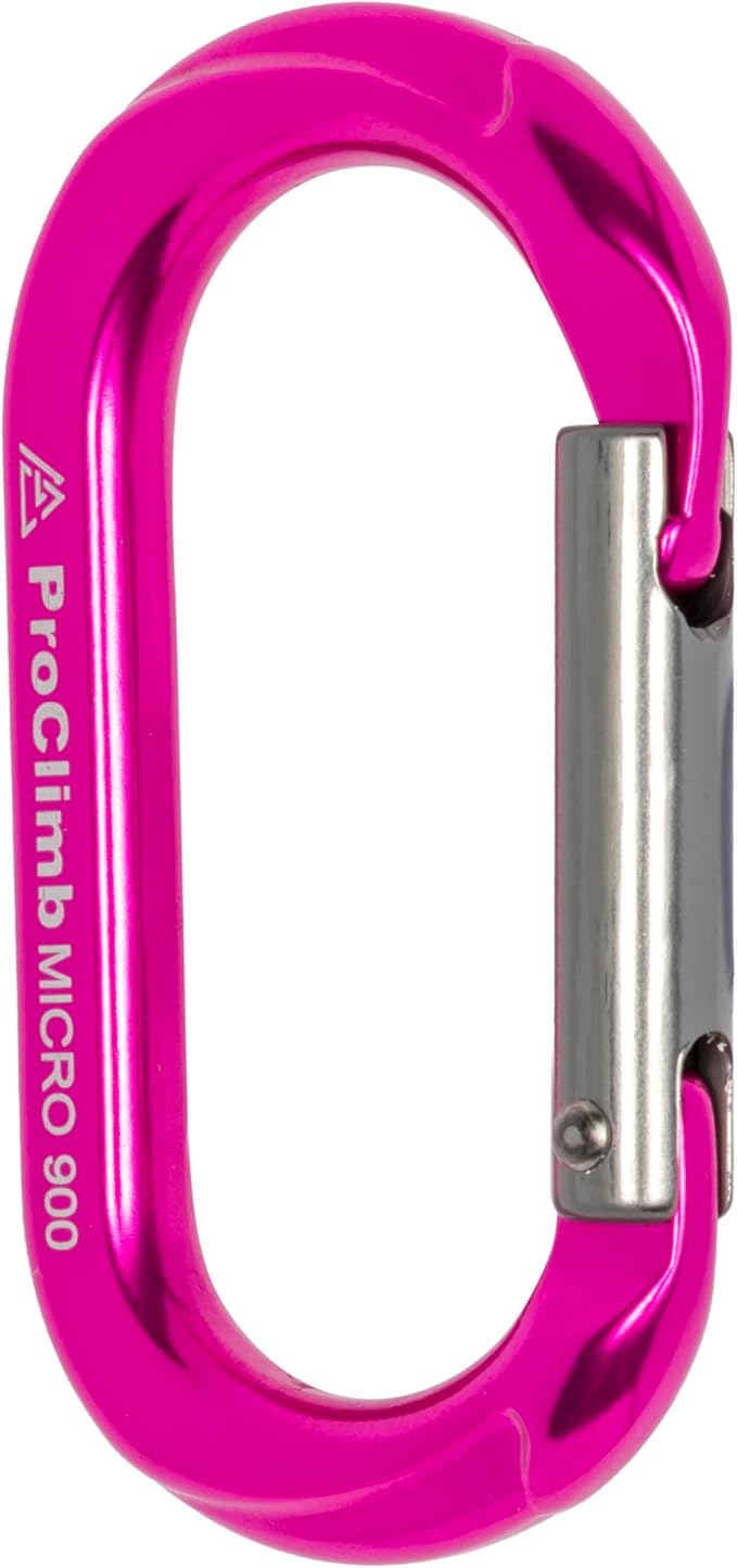 Carabiner Micro 900 Aluminum Straight Gate Keylock 4 kN