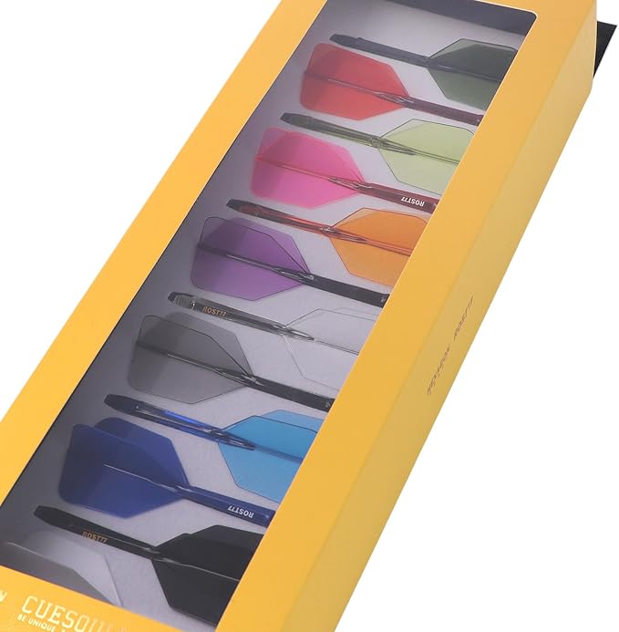 CUESOUL ROST 77 Integrated Dart Shaft and Flight Big Wing/Standard Shape Colour Collection Pack of 12 pcs