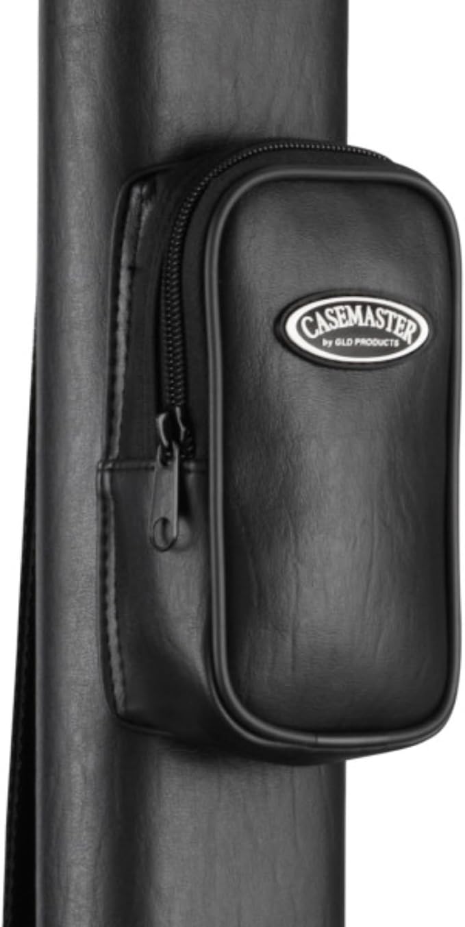Casemaster by GLD Products Q-Vault Classic Billiard/Pool Cue Hard Case, Holds 1 Complete 2-Piece Cue (1 Butt/1 Shaft),Black,One Size