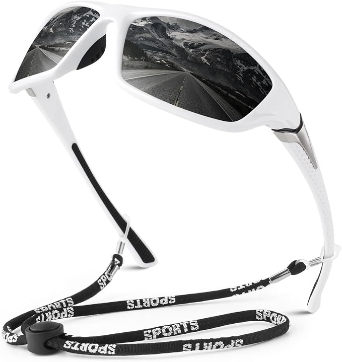 WEAROYO Polarized Sports Sunglasses for Men Women,Fishing Driving Rectangular Goggles UV400 Protection