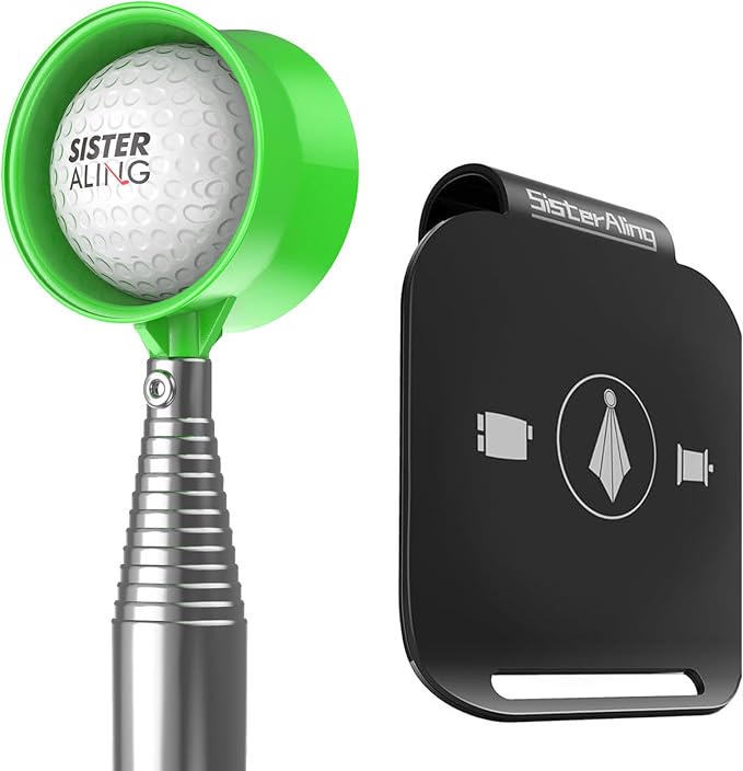 Water Telescopic Golf Ball Retriever and Golf Bag Metal Landing Pads