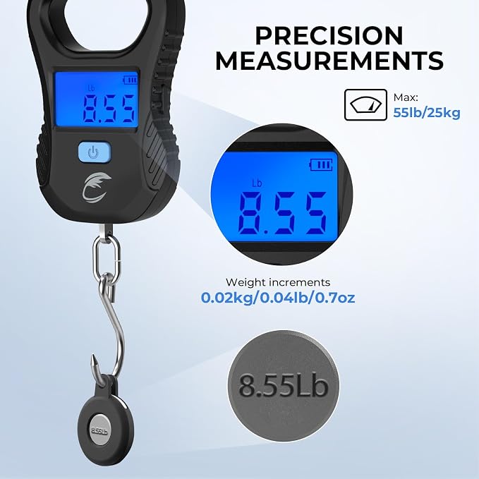 Calamus DriftWave Fishing Tool Kit | Multi-Function Tool Kit, Corrosion-Resistant Pliers, Fish Lip Gripper with Tape Measure, Digital Fish Scale, Fishing Gear