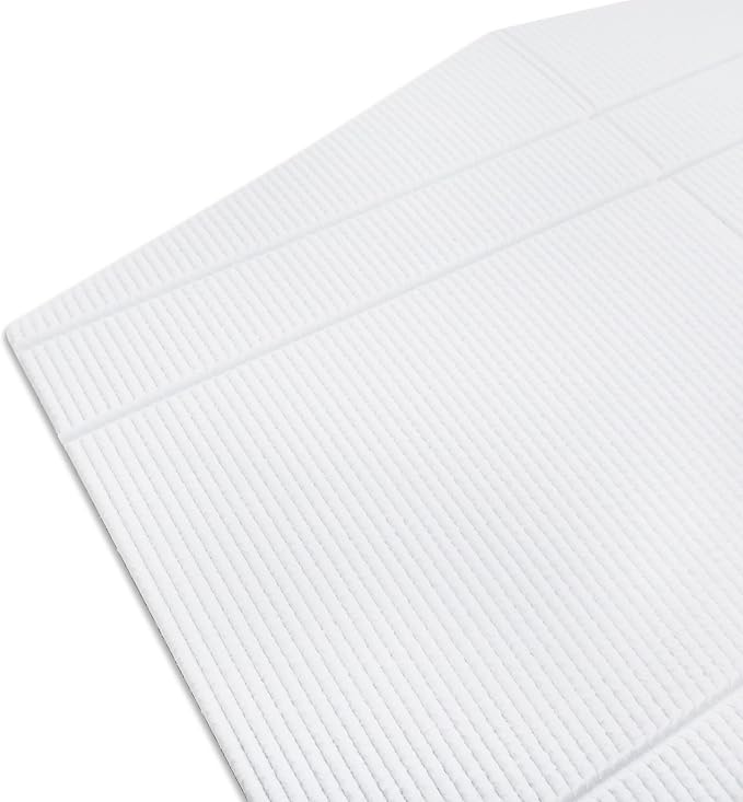 11 Piece Surf Small Deck Traction Pad Premium EVA Grip Foam with Adhesive for Longboard Paddleboard Surfboard, Deck Pad/Traction Pad/Tail Pads White, Black