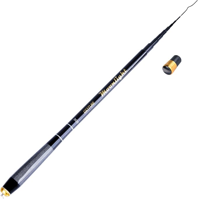 Goture Telescopic Tenkara Fishing RodPortable Hand Fishing Poles 12-24Ft | Reinforced ultralight blank resists cracking on hard runs; ideal all-round length for stream, pond & lake bank fishing