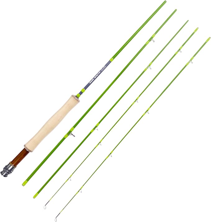 Aventik Fly Fishing Rod with Extra Tip, 6'8'' 2wt to 9'0'' 6wt, X-Cross High Modulus Carbon Fast Action Travel Fly Rod, 4/5-Piece Trout Rod for Creeks & Rivers