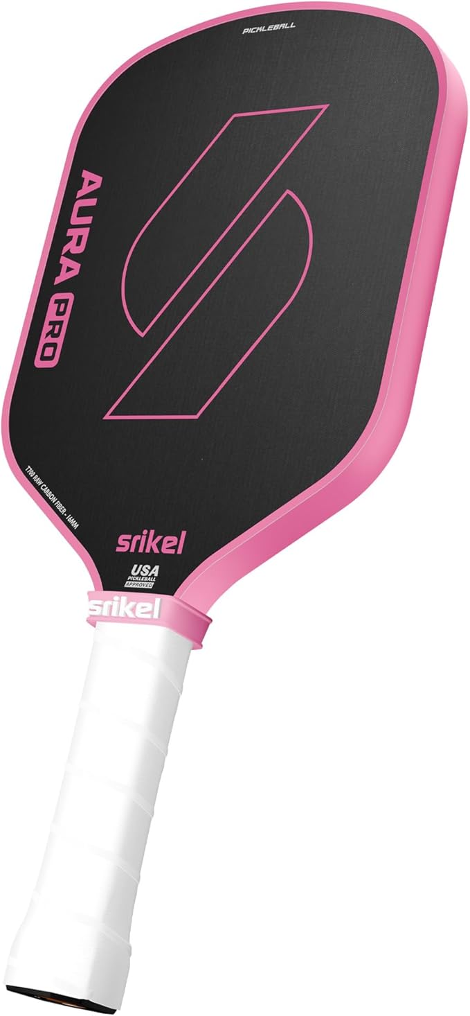 Pickleball Paddles, Raw T700 Carbon Fiber Pickleball Paddle, 16mm Power Polymer Core, Professional Rackets for Great Spin, Control & Precision Shots, USAPA Approved