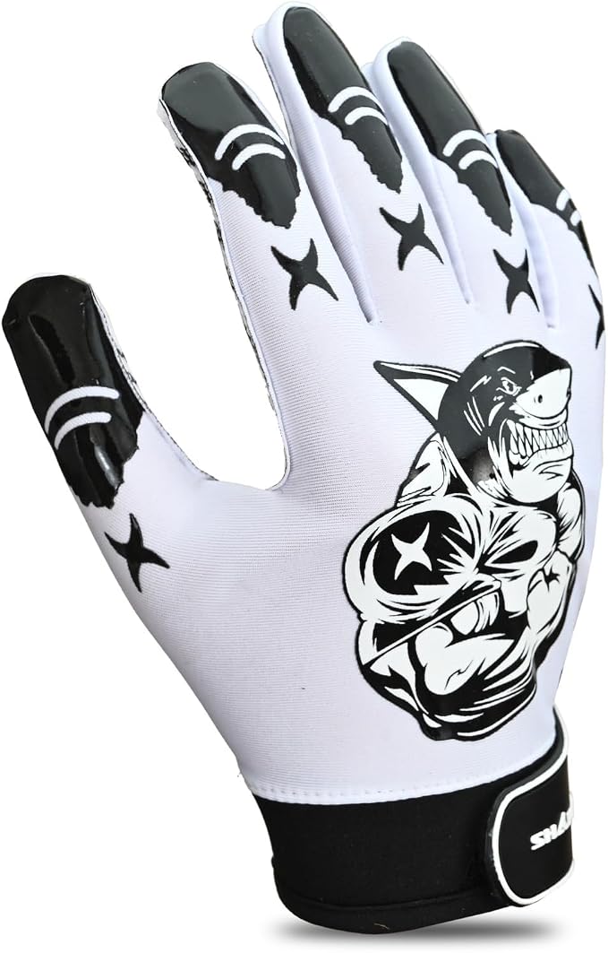 Non-Slip Tacky Football Gloves Ball Feel Sensation, Football Receiver Gloves in Youth, Adult, and Kid Sizes, Ultra Sticky Silicone Strong Palm Grip