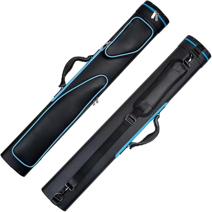 Collapsar Pool Cue Case 2X4, Billiard Stick Carrying Case Holds 2 Butts and 4 Shafts for Adults Billiard Cue Case