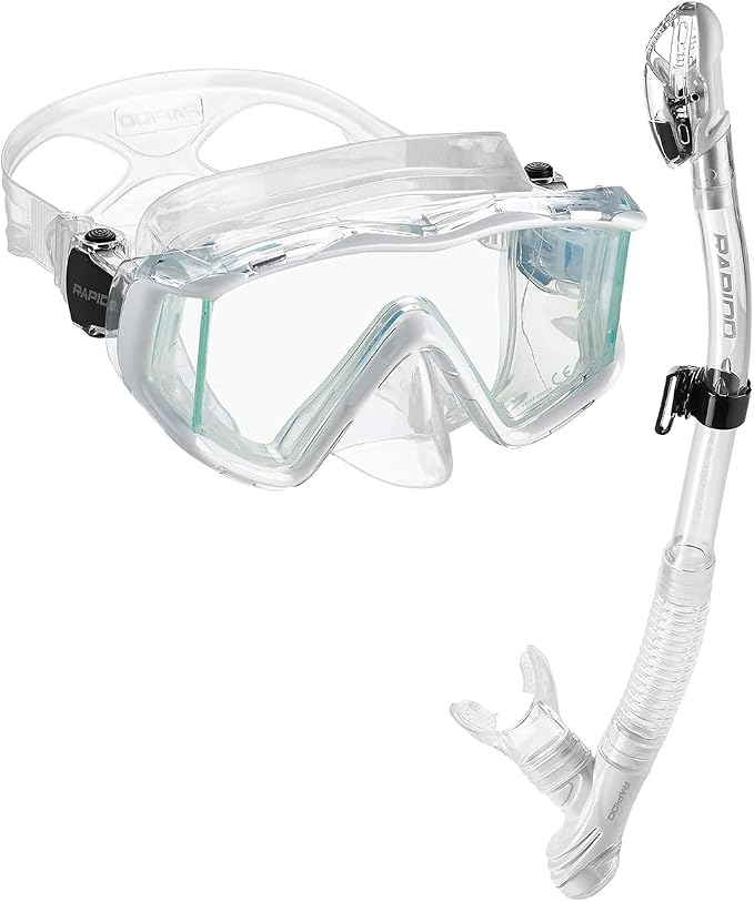 Rapido Clareza Three Lens Mask and Snorkel Combo