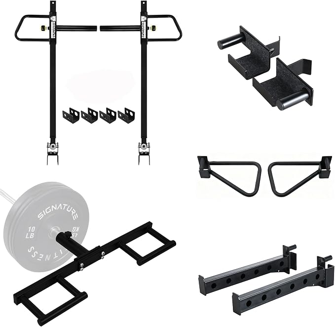 Fitvids Power Cage Squat Rack Accessories Multiple Sizes, Upgraded Adjustable Jammer Arms, Lever Arms,Spotter arms,Squat Belt and Various Other Accessories