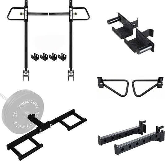 Fitvids Power Cage Squat Rack Accessories Multiple Sizes, Upgraded Adjustable Jammer Arms, Lever Arms,Spotter arms,Squat Belt and Various Other Accessories