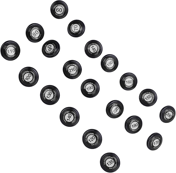RiToEasysports Golf Club Distance Markers 20 Pack Golf Ball Markers with Instant Distance Guidance Easy Attachment Universal Fit for Training Course Management